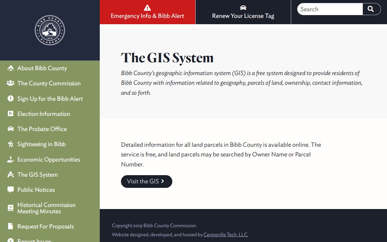 Bibb County probate records GIS property context